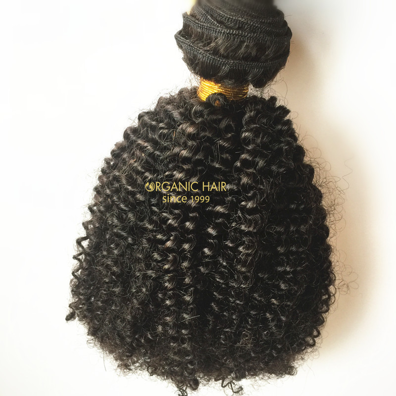 Indian curly remy human hair extensions